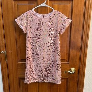 Wonder Nation Pink Sequin Formal Dress